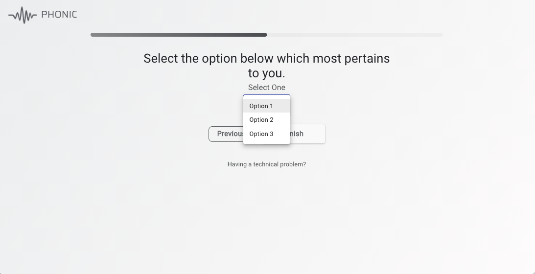 audio question screenshot